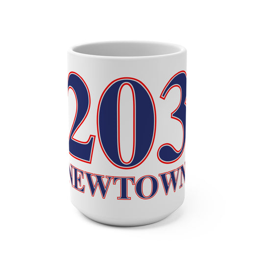 203 Newtown Red White & Blue Mug 15oz