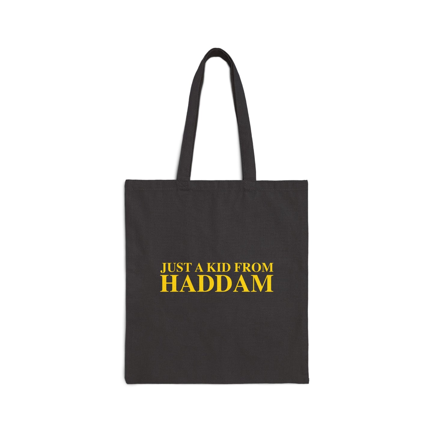 Just a kid from Haddam Cotton Canvas Tote Bag