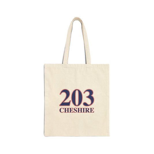 203 Cheshire Red White & Blue Cotton Canvas Tote Bag