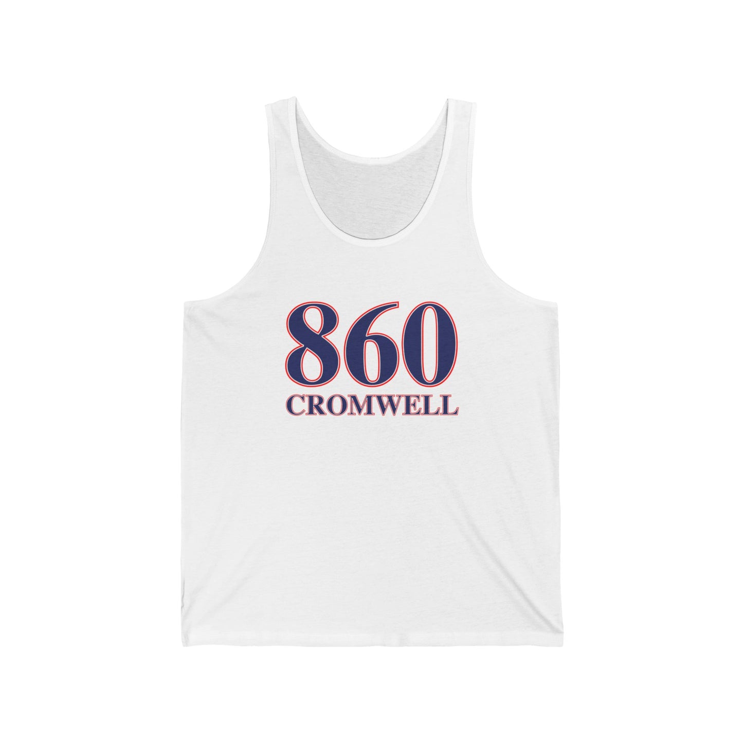 860 Cromwell Red White & Blue Unisex Jersey Tank Top