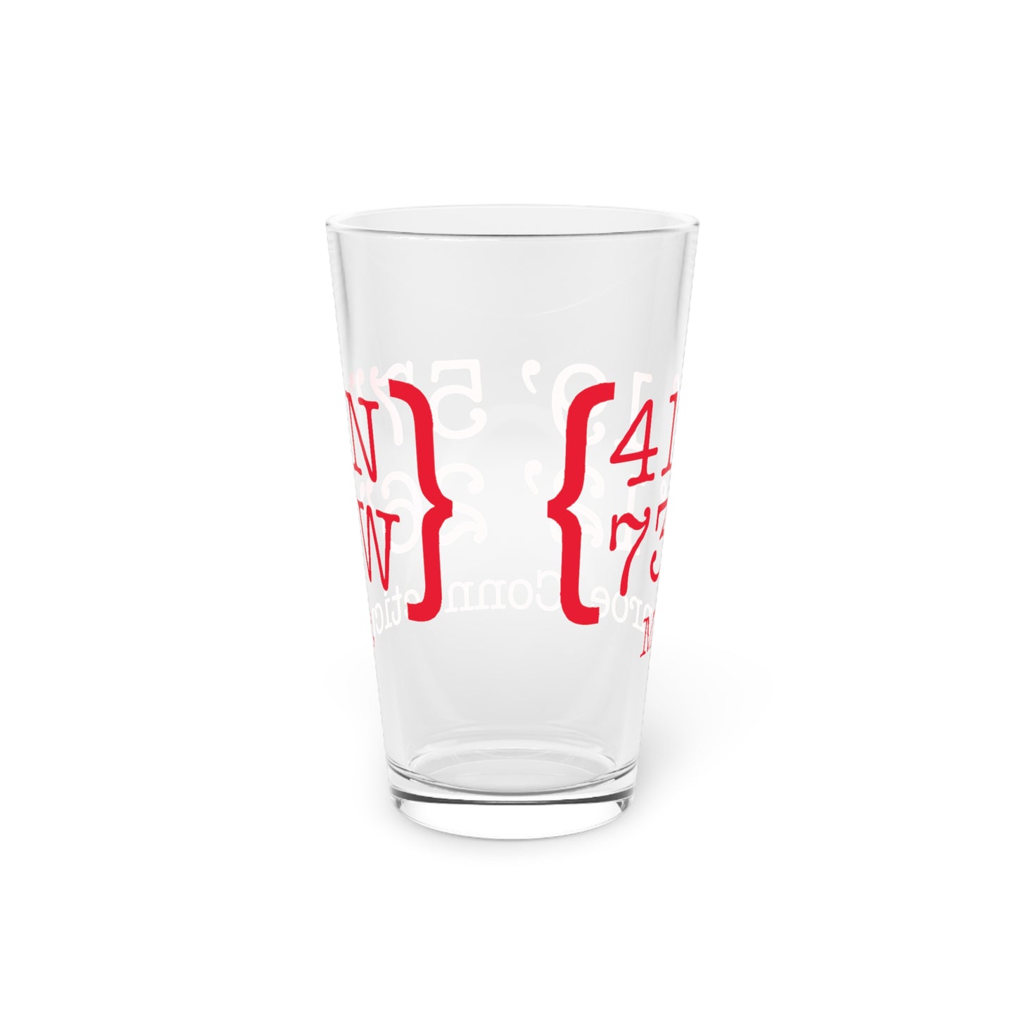 Monroe Coordinates Pint Glass, 16oz
