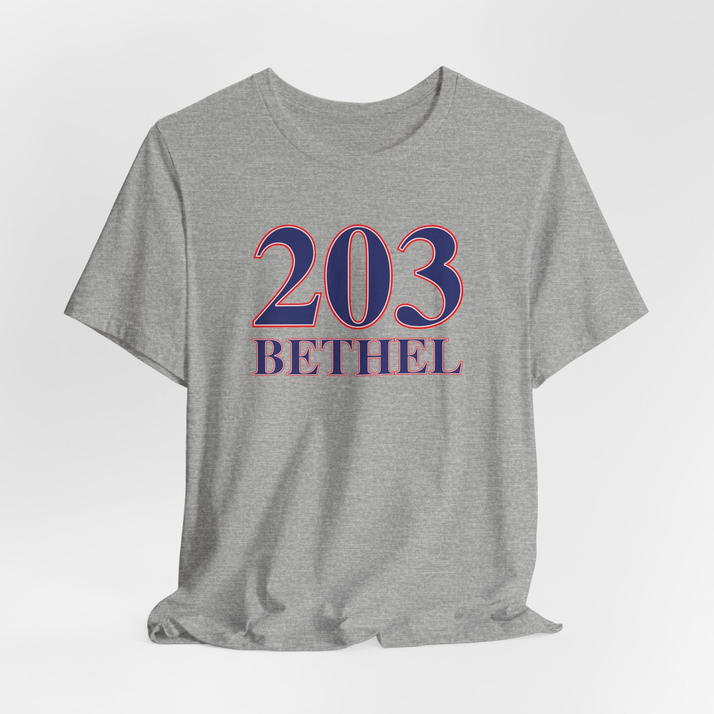 203 Bethel Red White & Blue Unisex Jersey Short Sleeve T-Shirt