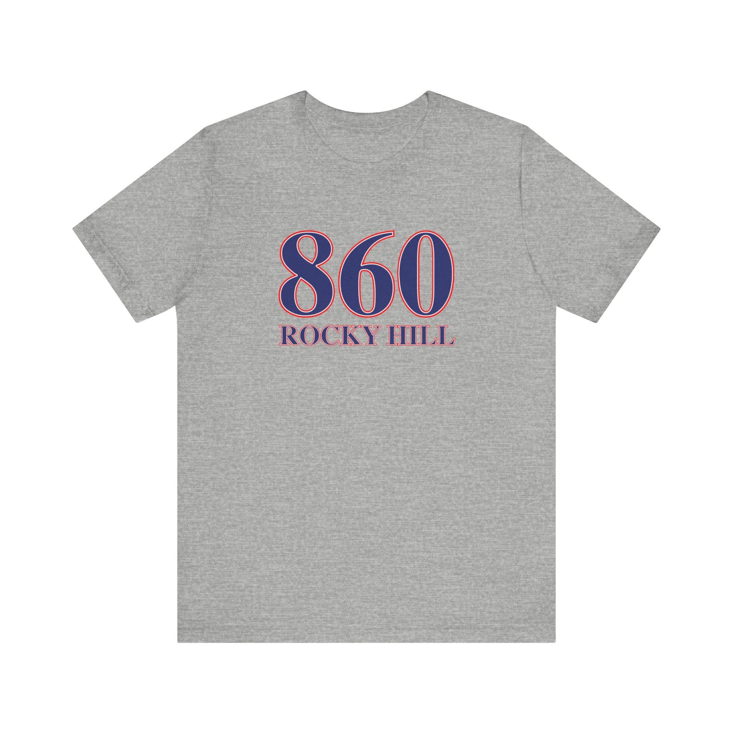860 Rocky Hill Red White & Blue Unisex Jersey Short Sleeve T-Shirt