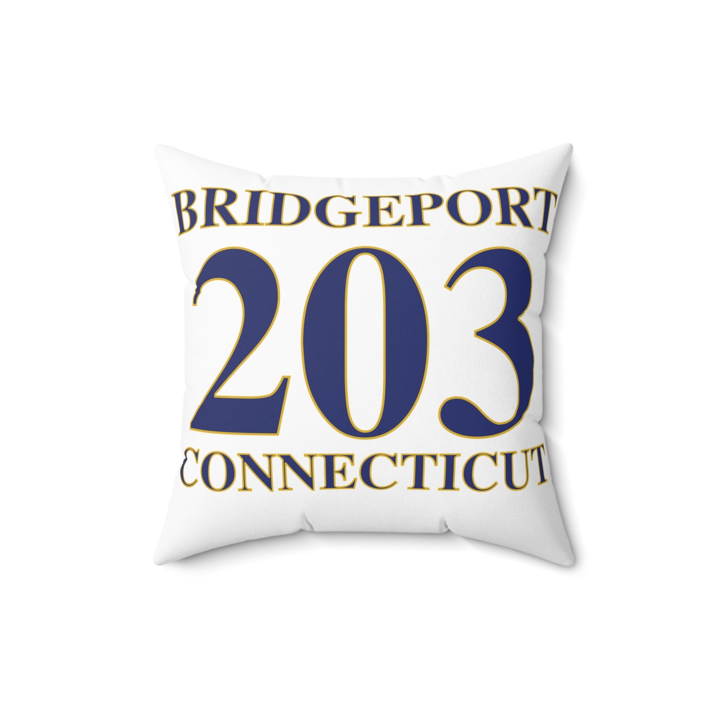 Bridgeport 203 Connecticut Spun Polyester Square Pillow