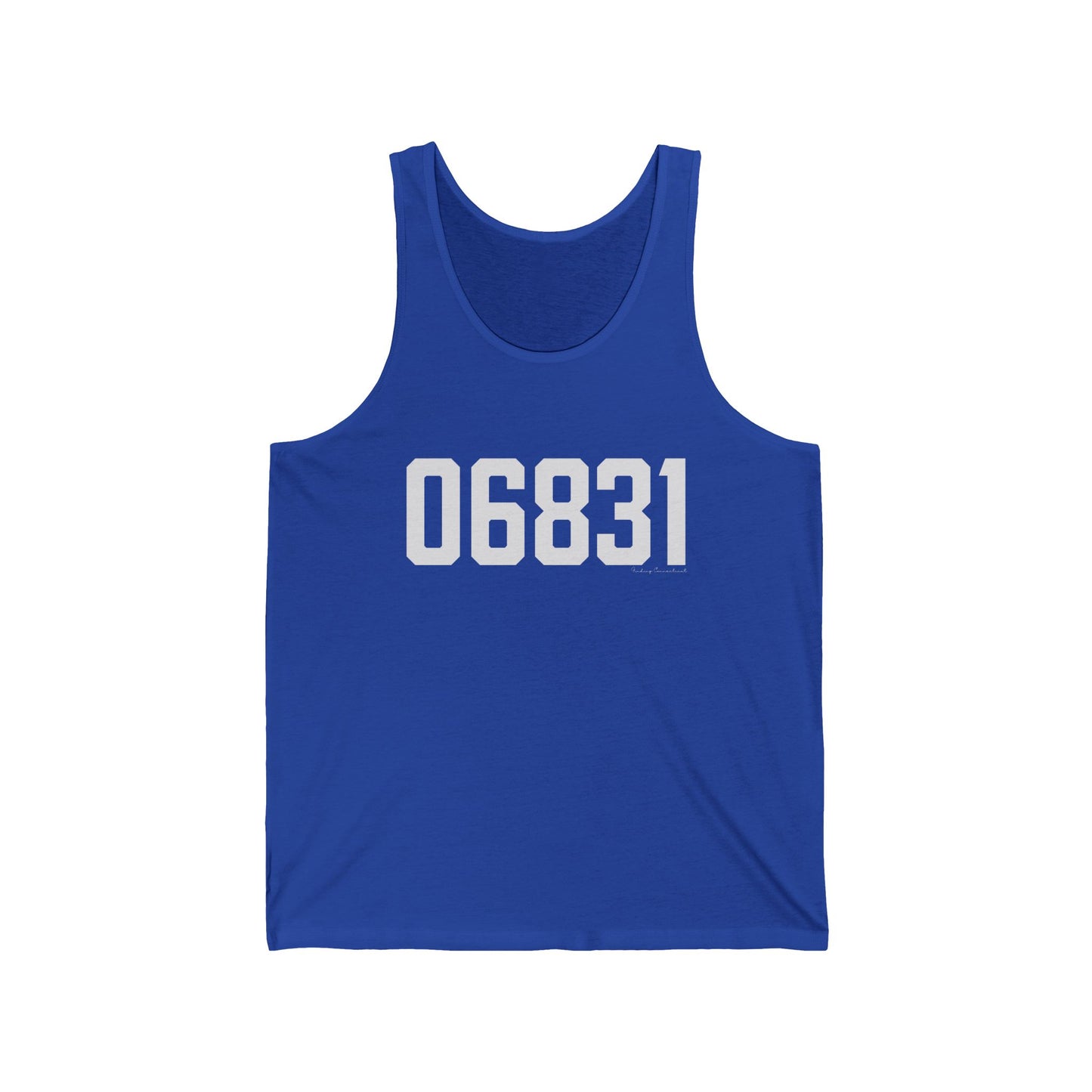 06831 - Greenwich CT Zip Code Unisex Jersey Tank Top