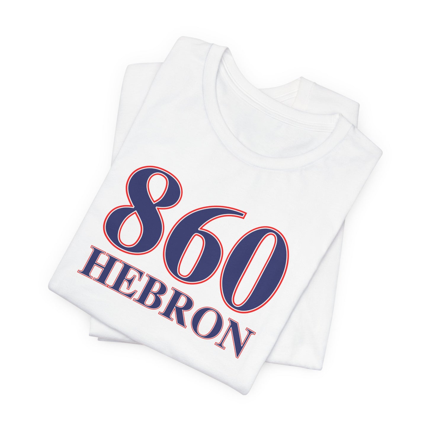 860 Hebron Red White & Blue Unisex Jersey Short Sleeve T-Shirt