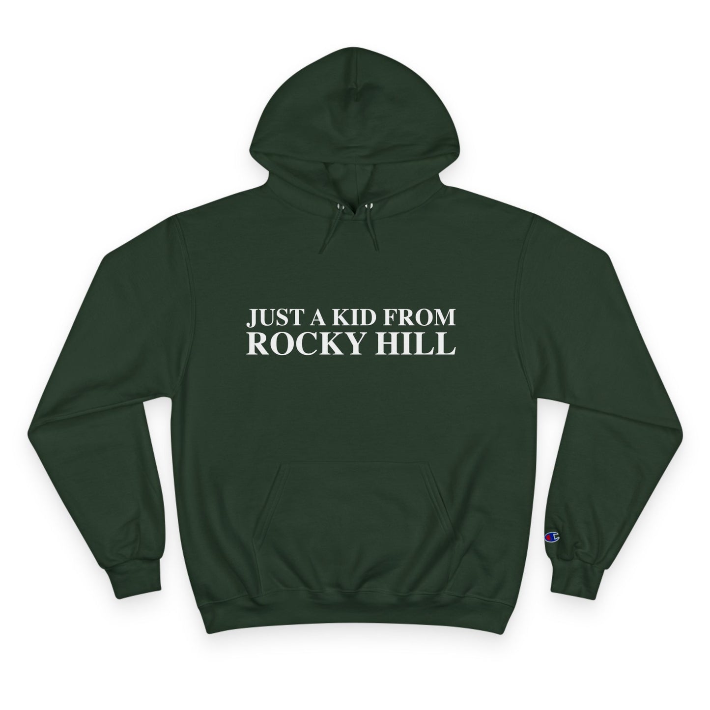 Just a kid from Rocky Hill Champion Hoodie
