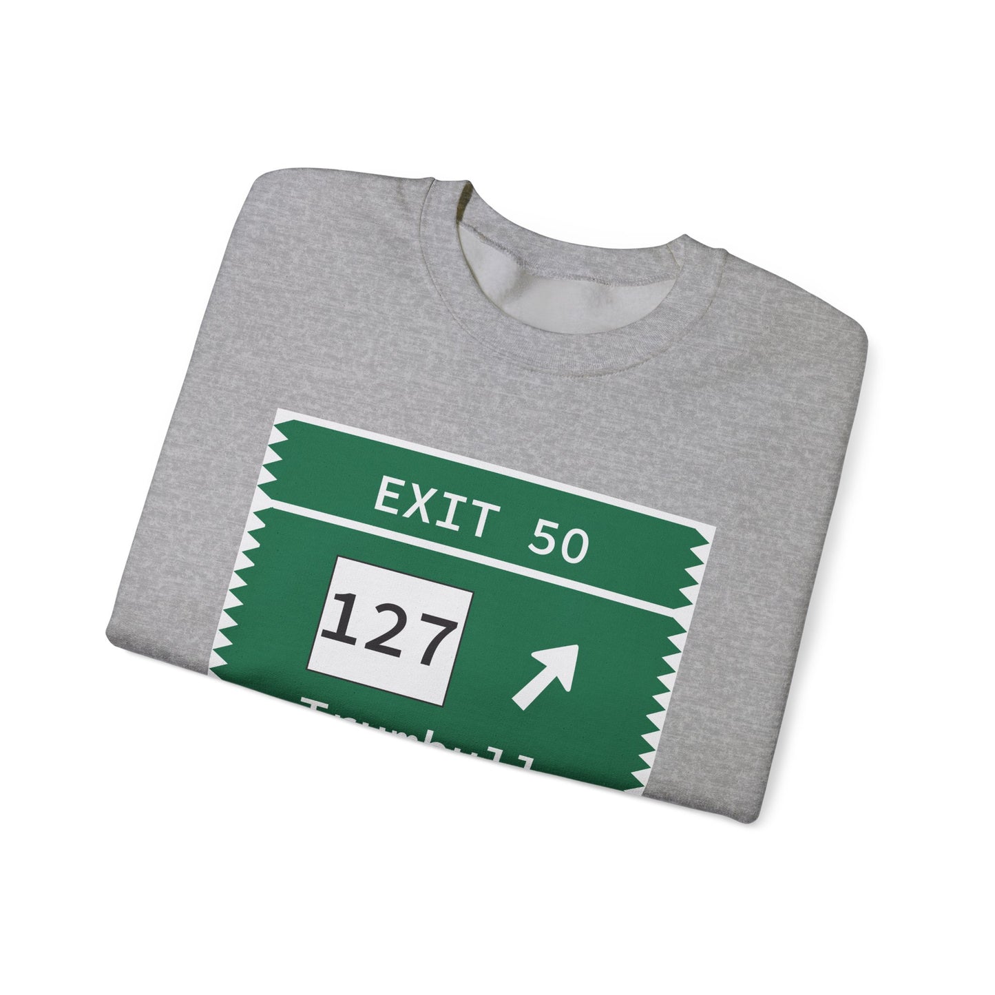 Vintage Merritt Parkway Exit 50 Sign Unisex Heavy Blend™ Crewneck Sweatshirt