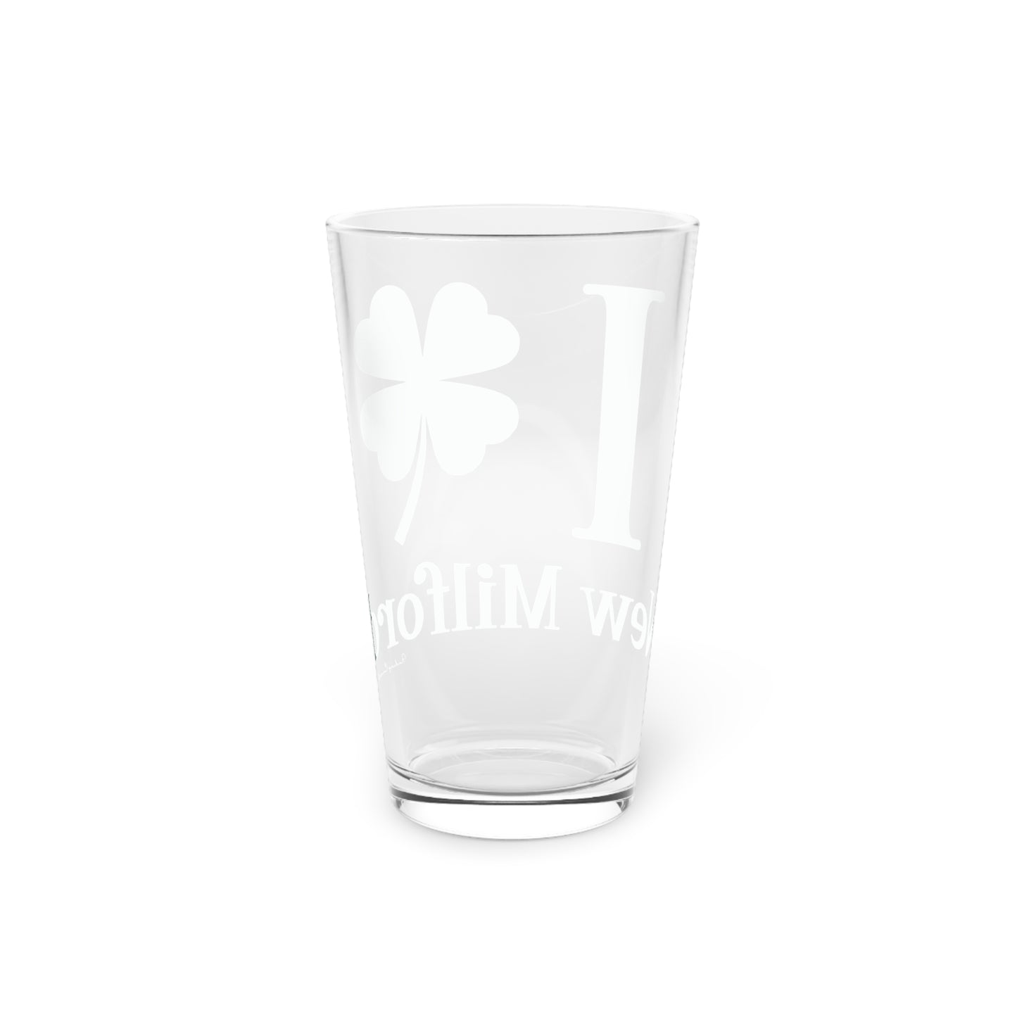 I Clover New Milford Pint Glass, 16oz