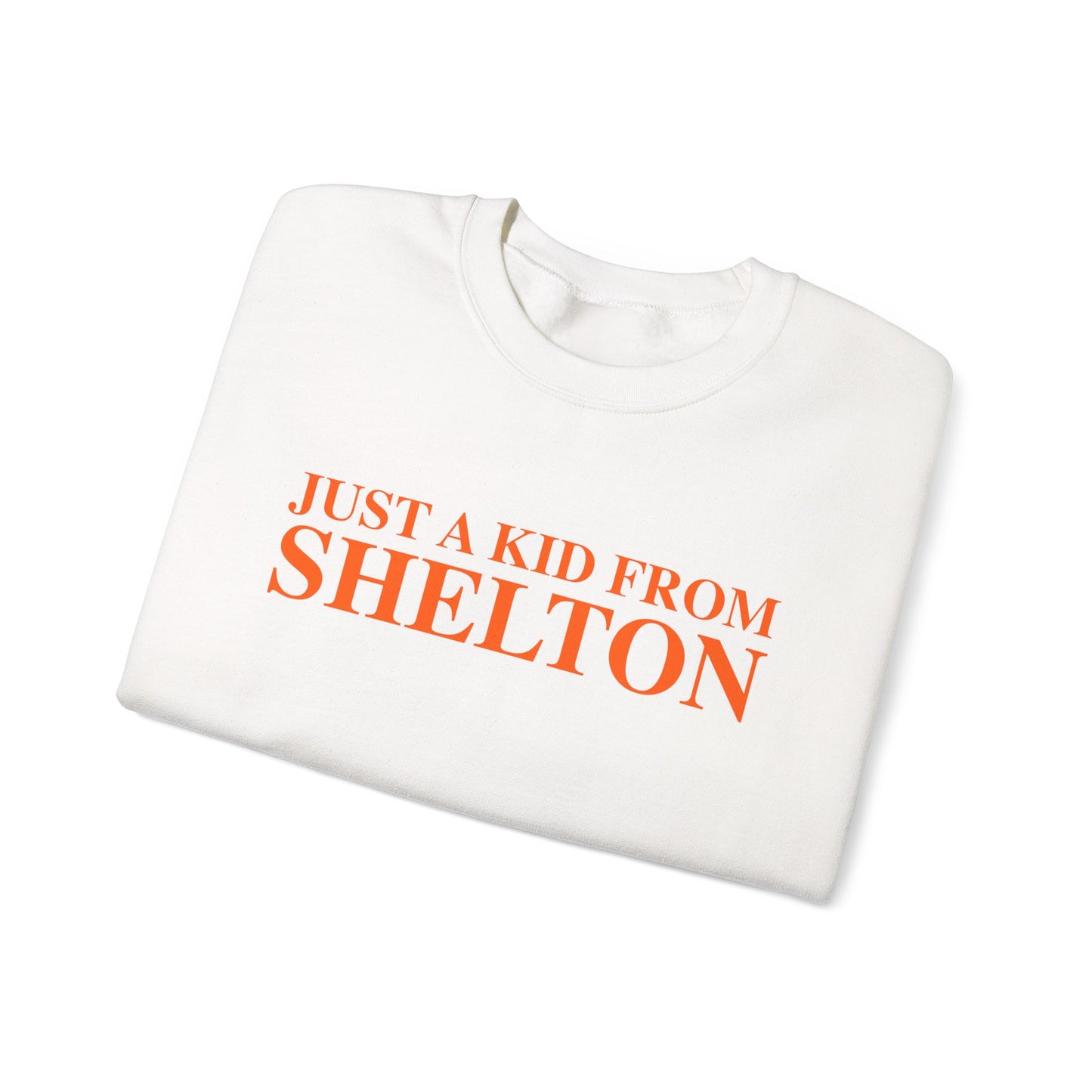 Just a kid from Shelton Unisex Heavy Blend™ Crewneck Sweatshirt
