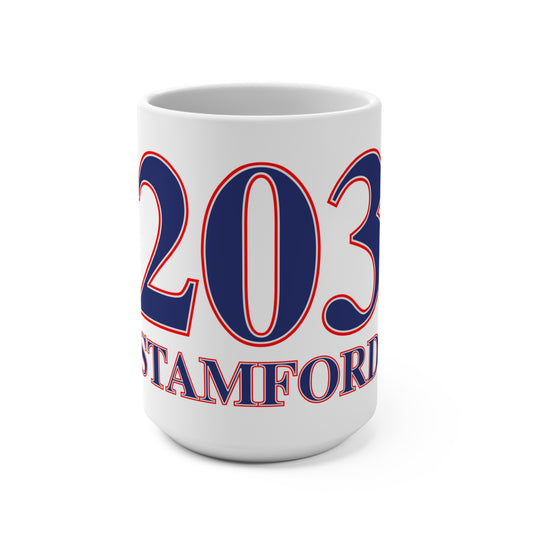203 Stamford Red White & Blue Mug 15oz