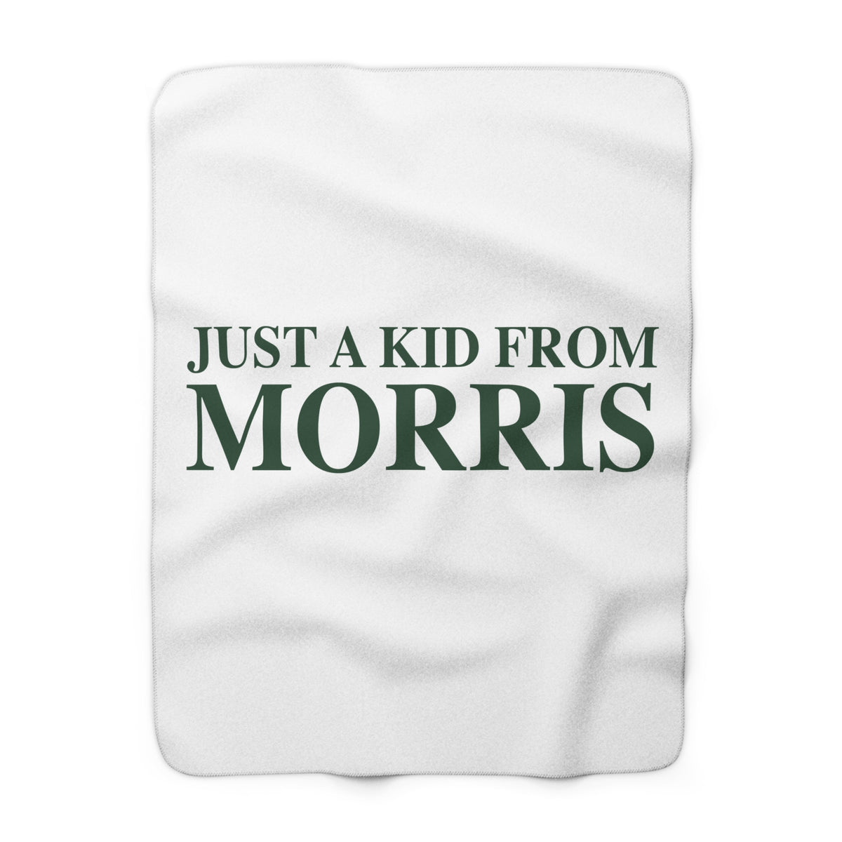 Just a kid from Morris Sherpa Fleece Blanket