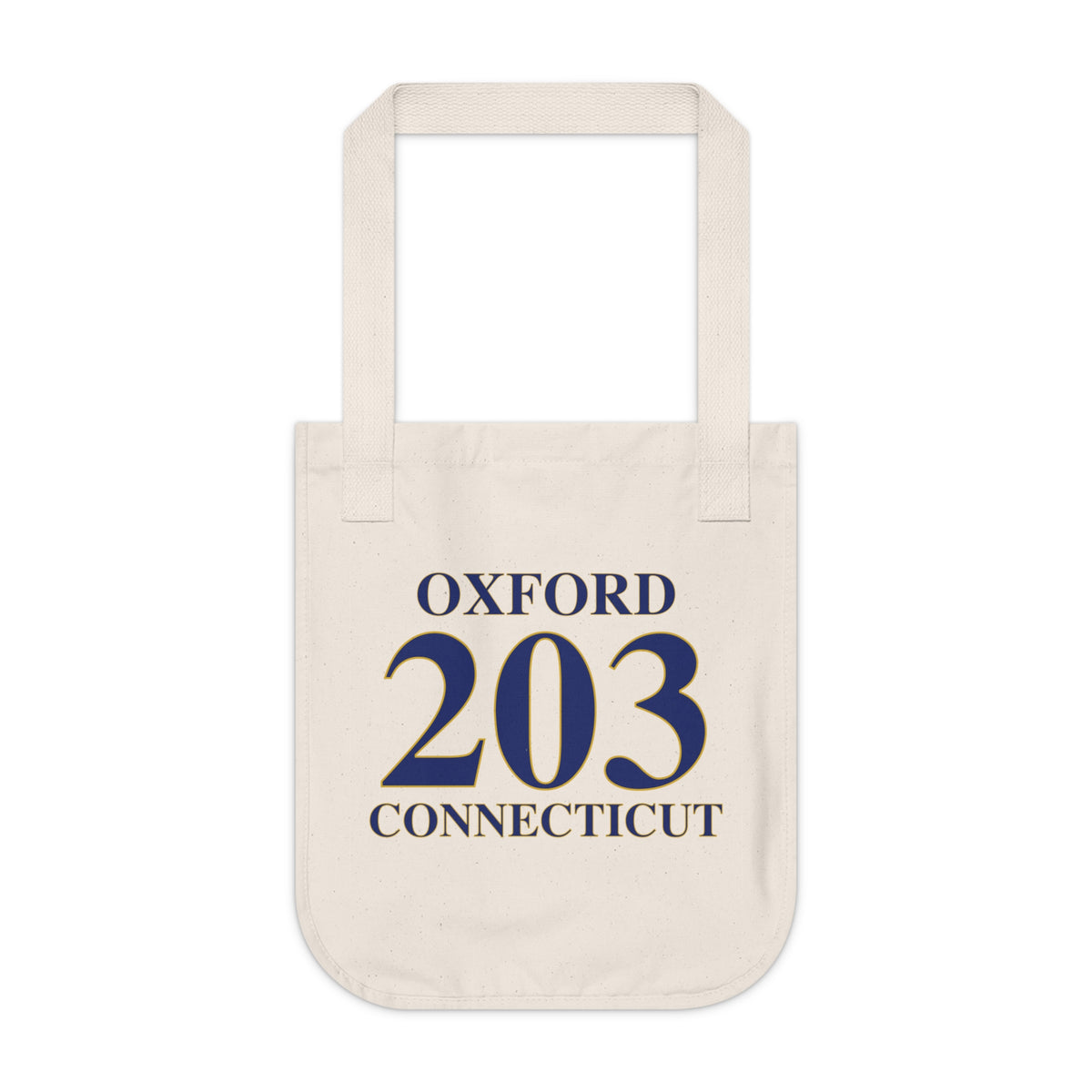 Oxford 203 Connecticut Organic Canvas Tote Bag