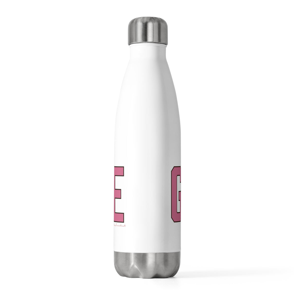 Goose Zip Code Pink & Black 20oz Insulated Bottle