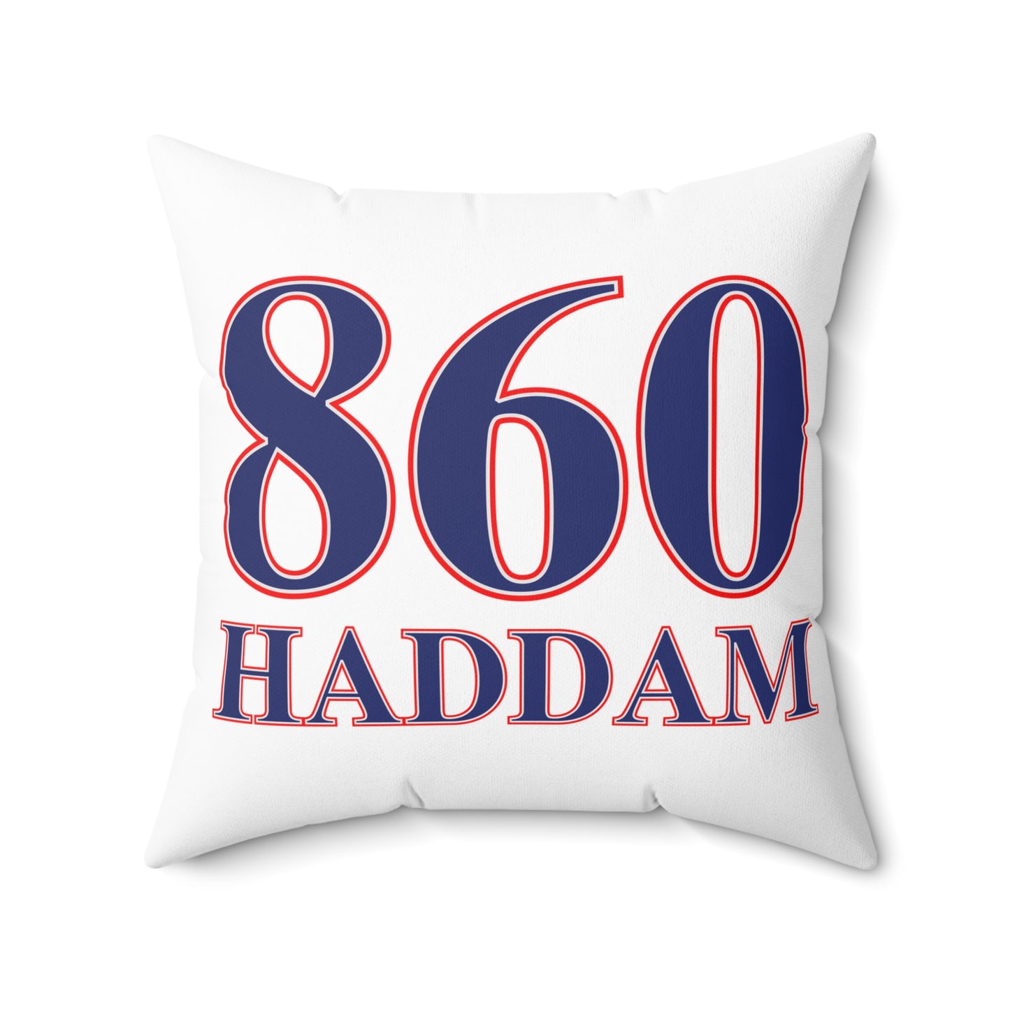 860 Haddam Red, White & Blue Spun Polyester Square Pillow