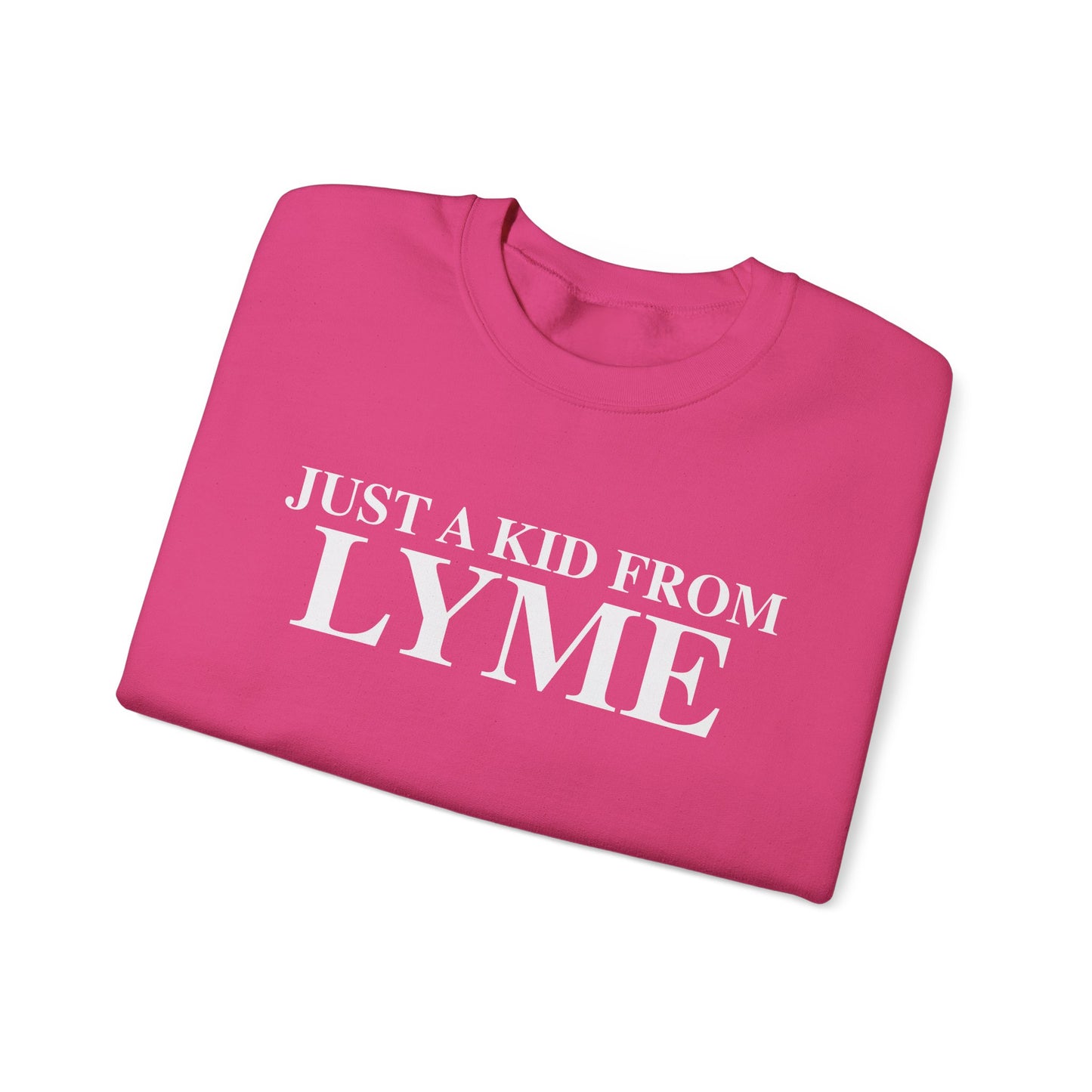 Just a kid from Lyme Unisex Heavy Blend™ Crewneck Sweatshirt