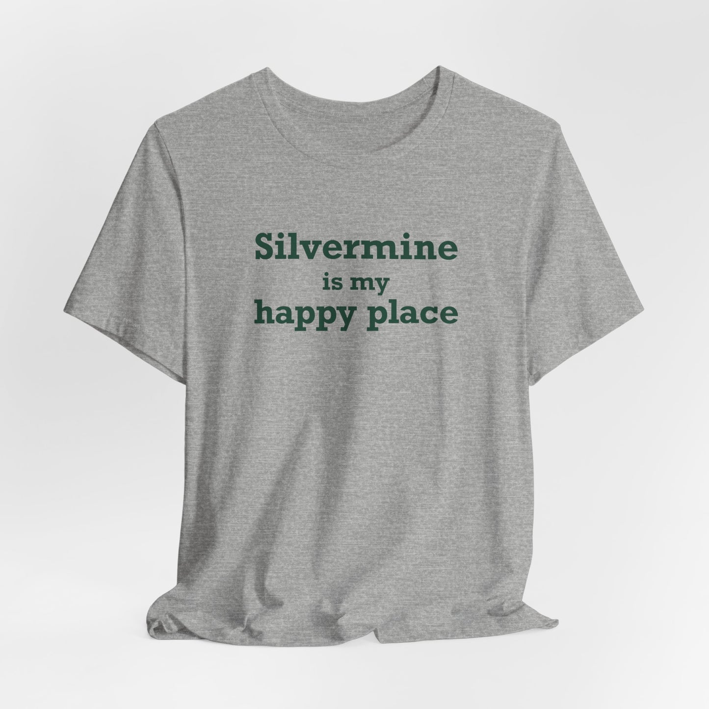 Silvermine is My Happy Place Unisex Jersey Short Sleeve T-Shirt