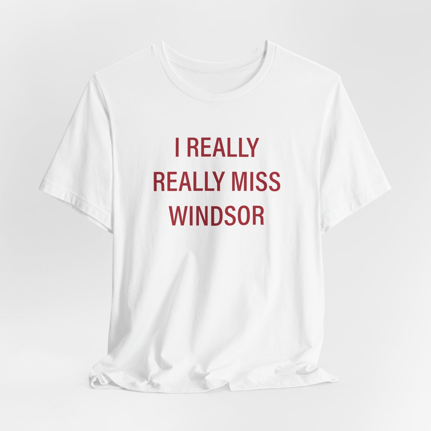 I Really Really Miss Windsor Unisex Jersey Short Sleeve Tee