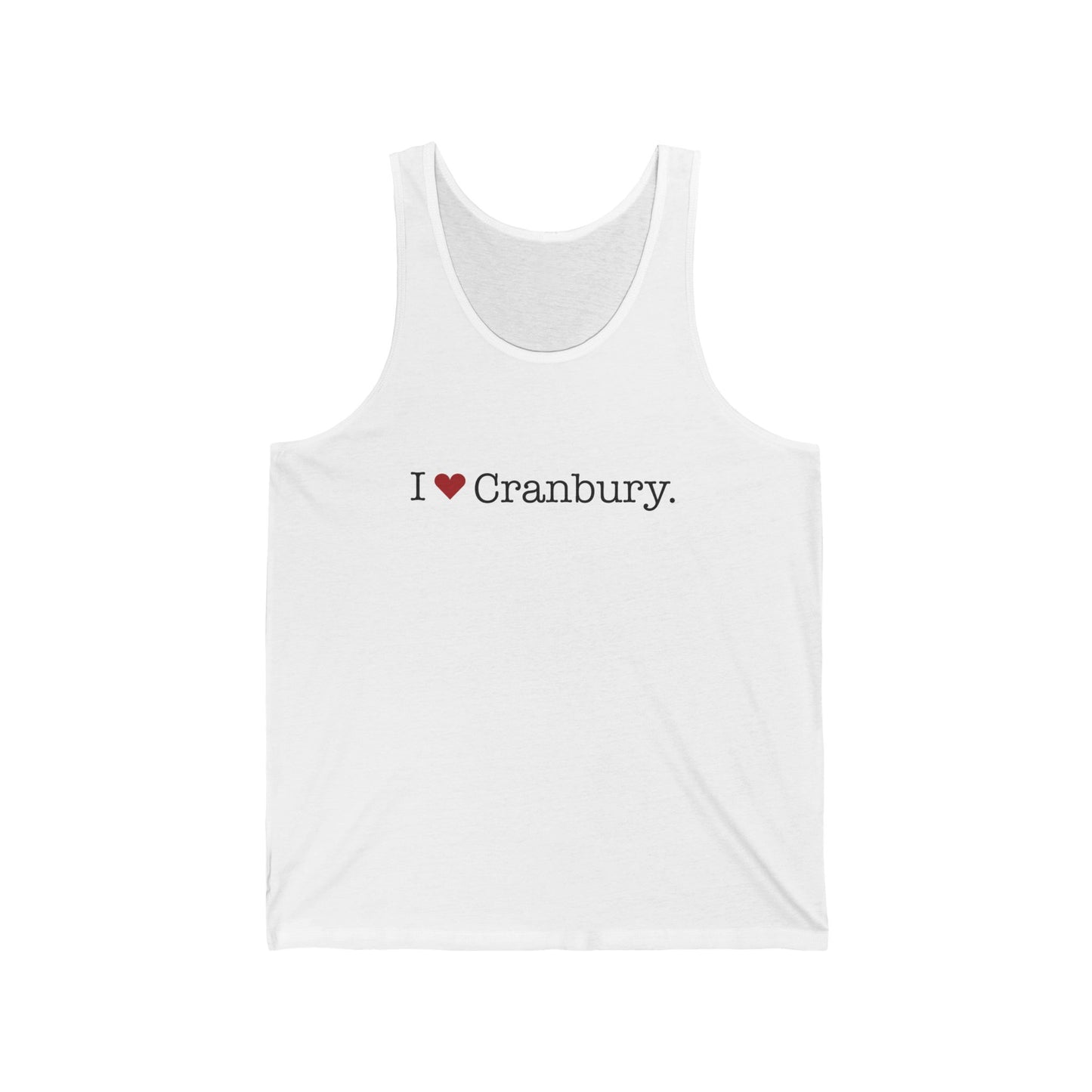 I Heart Cranbury. Unisex Jersey Tank Top
