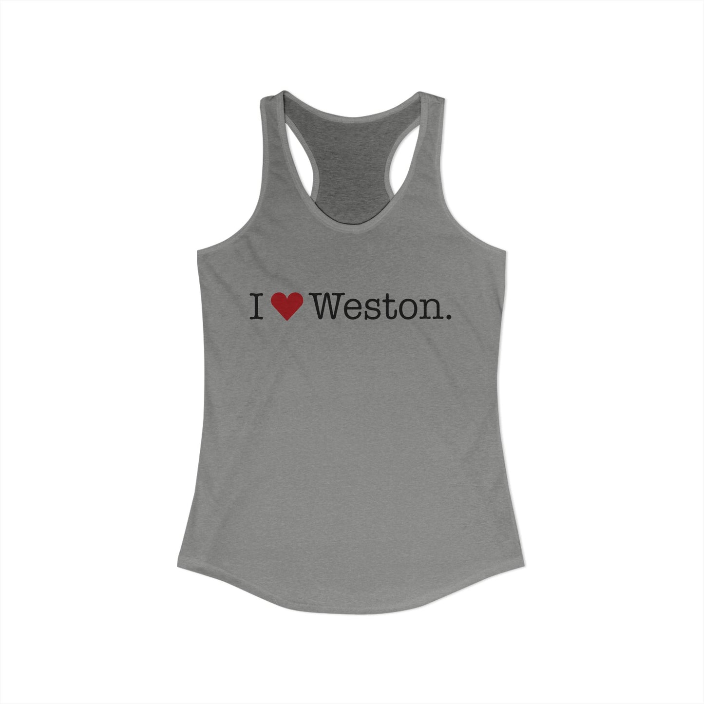 I Heart Weston. Women's Ideal Racerback Tank Top