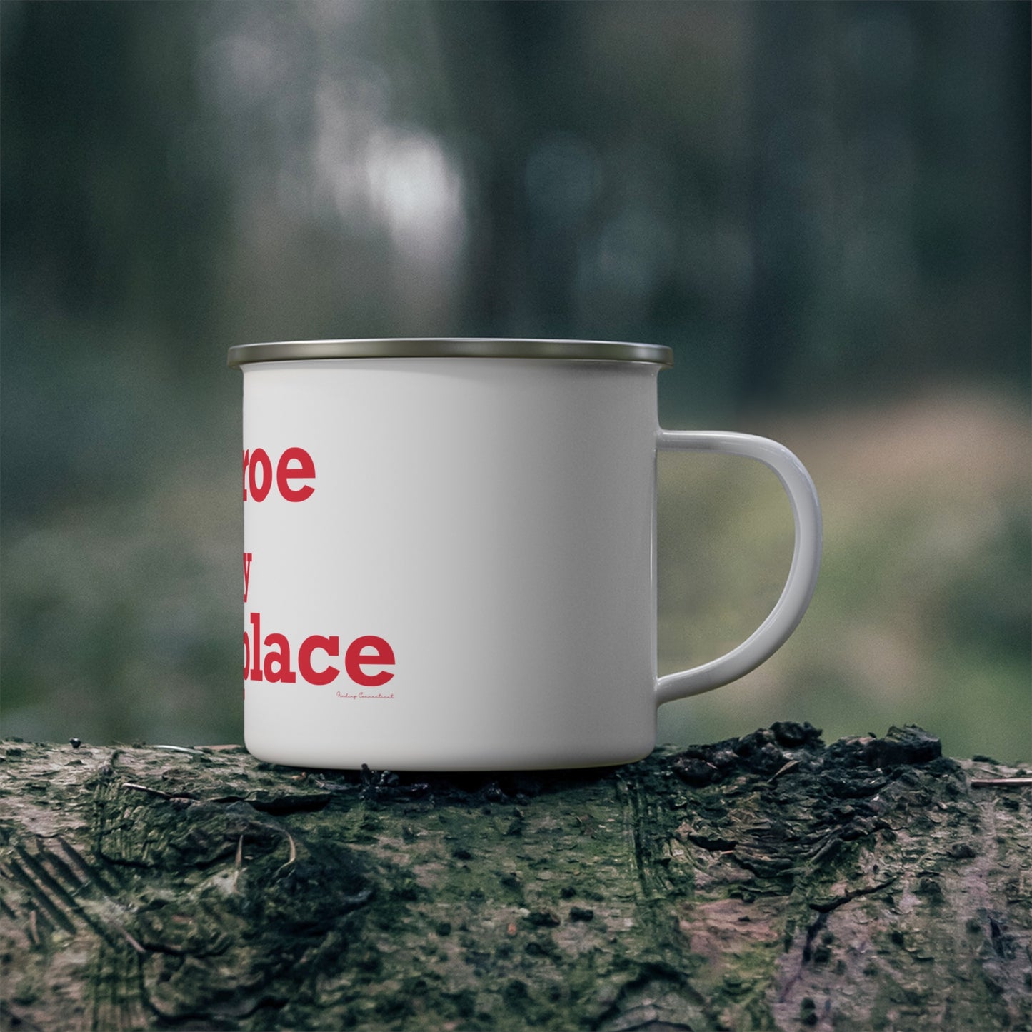 Monroe Is My Happy Place Enamel Camping Mug
