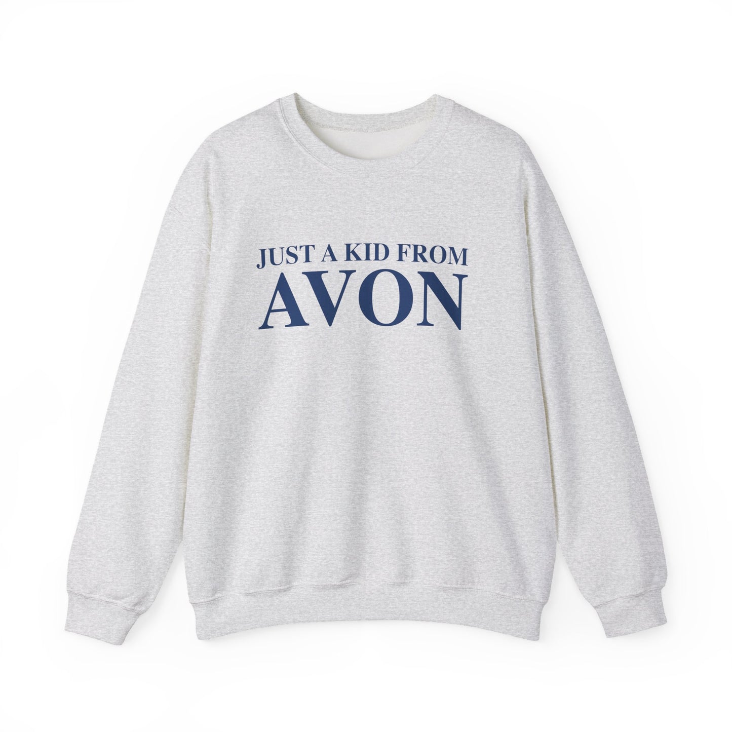 Just a kid from Avon Unisex Heavy Blend™ Crewneck Sweatshirt
