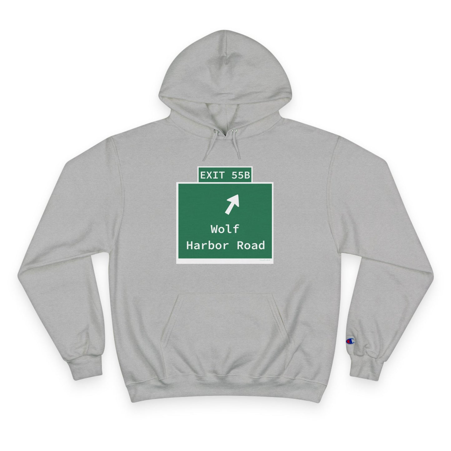 Vintage WCP Exit 55B Sign Champion Hoodie