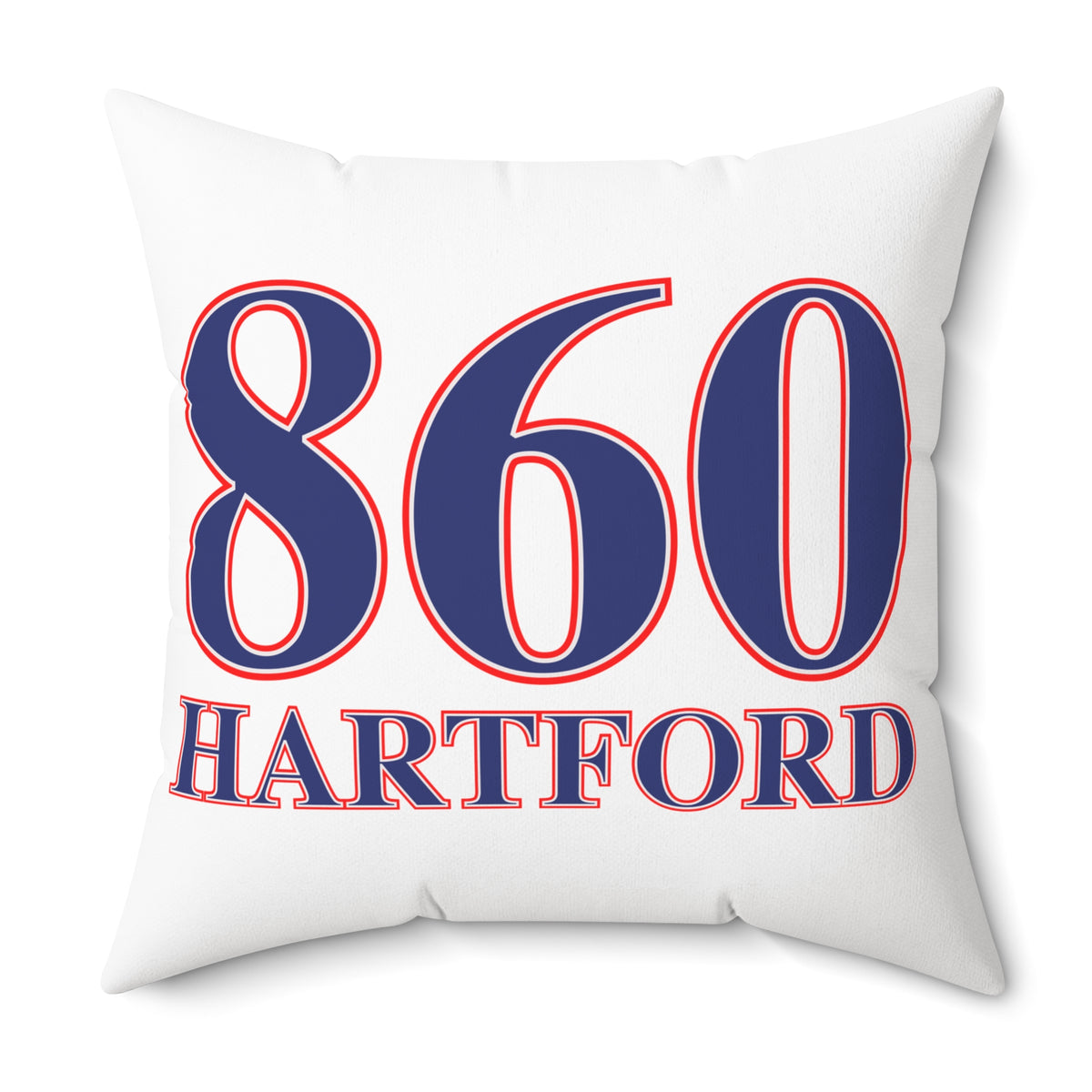 860 Hartford Red, White & Blue Spun Polyester Square Pillow