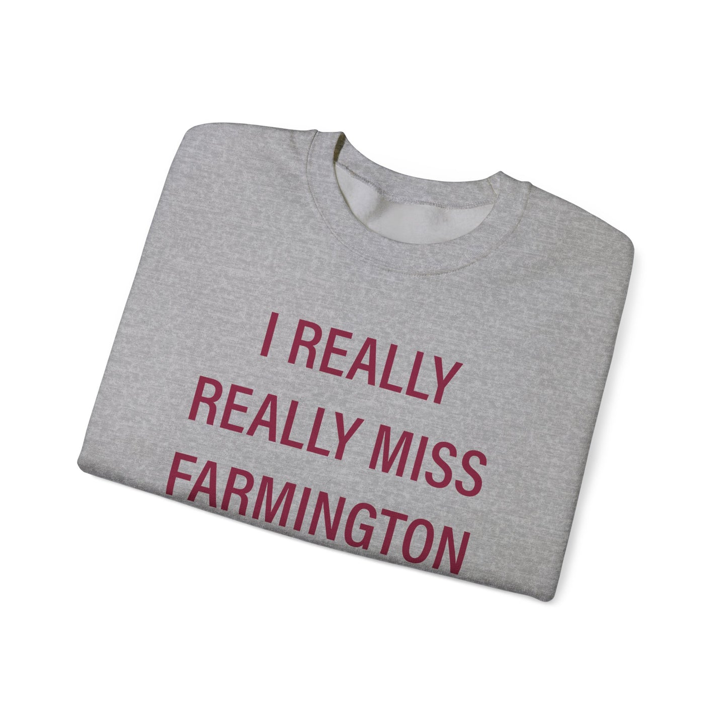 I Really Really Miss Farmington Unisex Heavy Blend™ Crewneck Sweatshirt