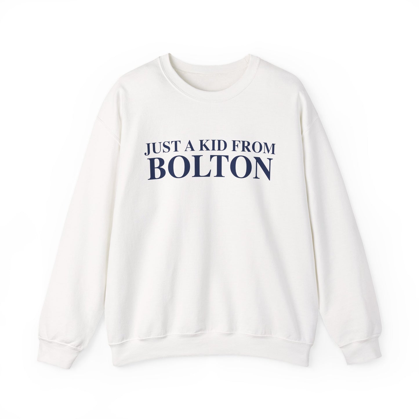 Just a kid from Bolton Unisex Heavy Blend™ Crewneck Sweatshirt