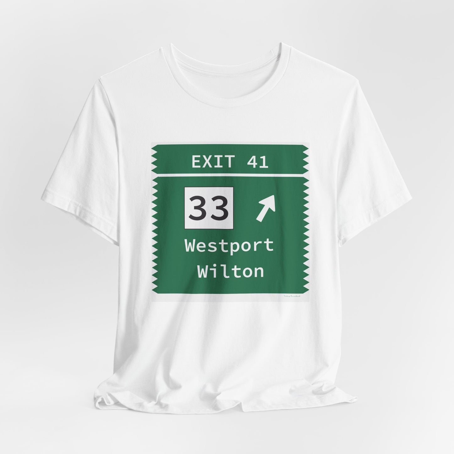 Vintage Merritt Parkway Exit 41 Sign Unisex Jersey Short Sleeve T-Shirt