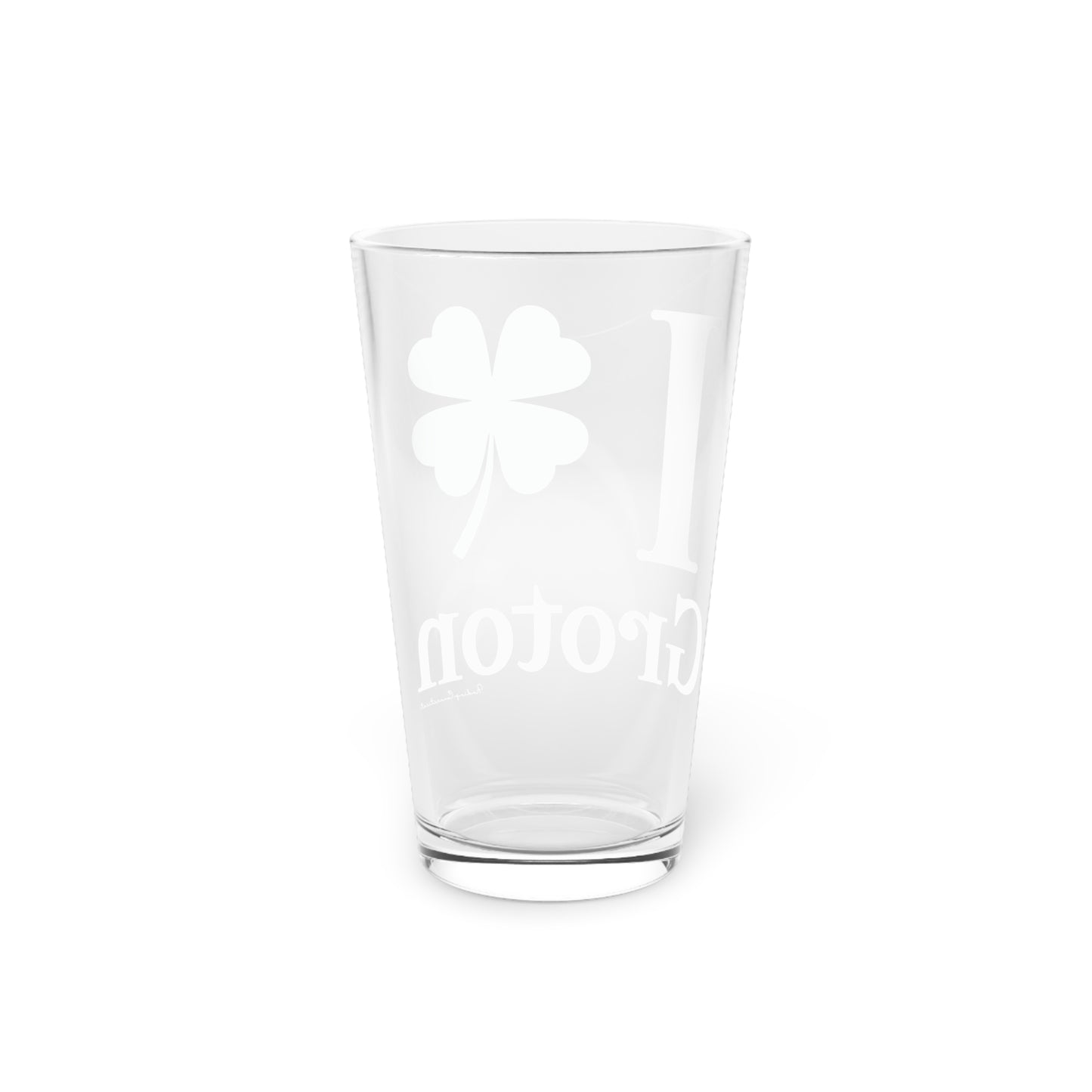 I Clover Groton Pint Glass, 16oz