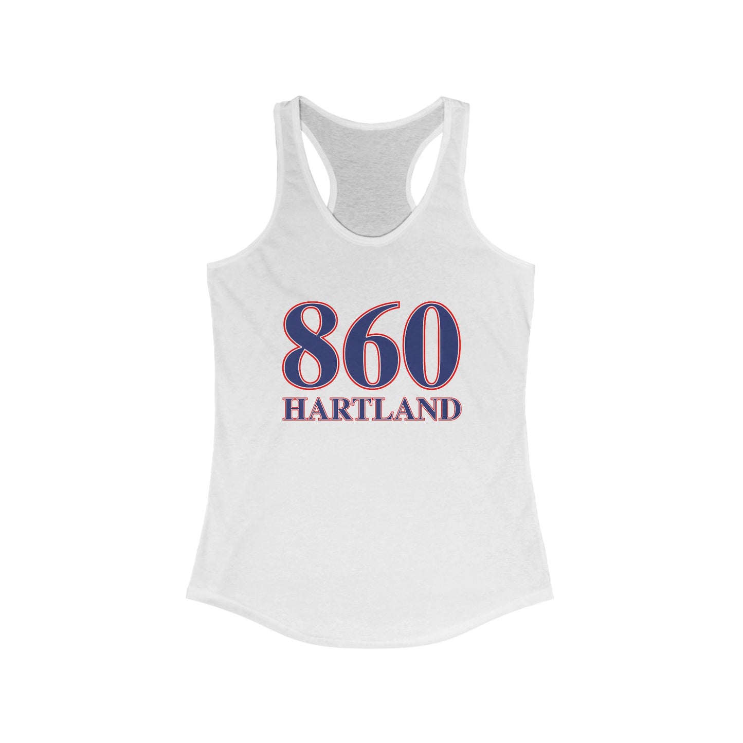 860 Hartland Red White & Blue Women's Ideal Racerback Tank Top