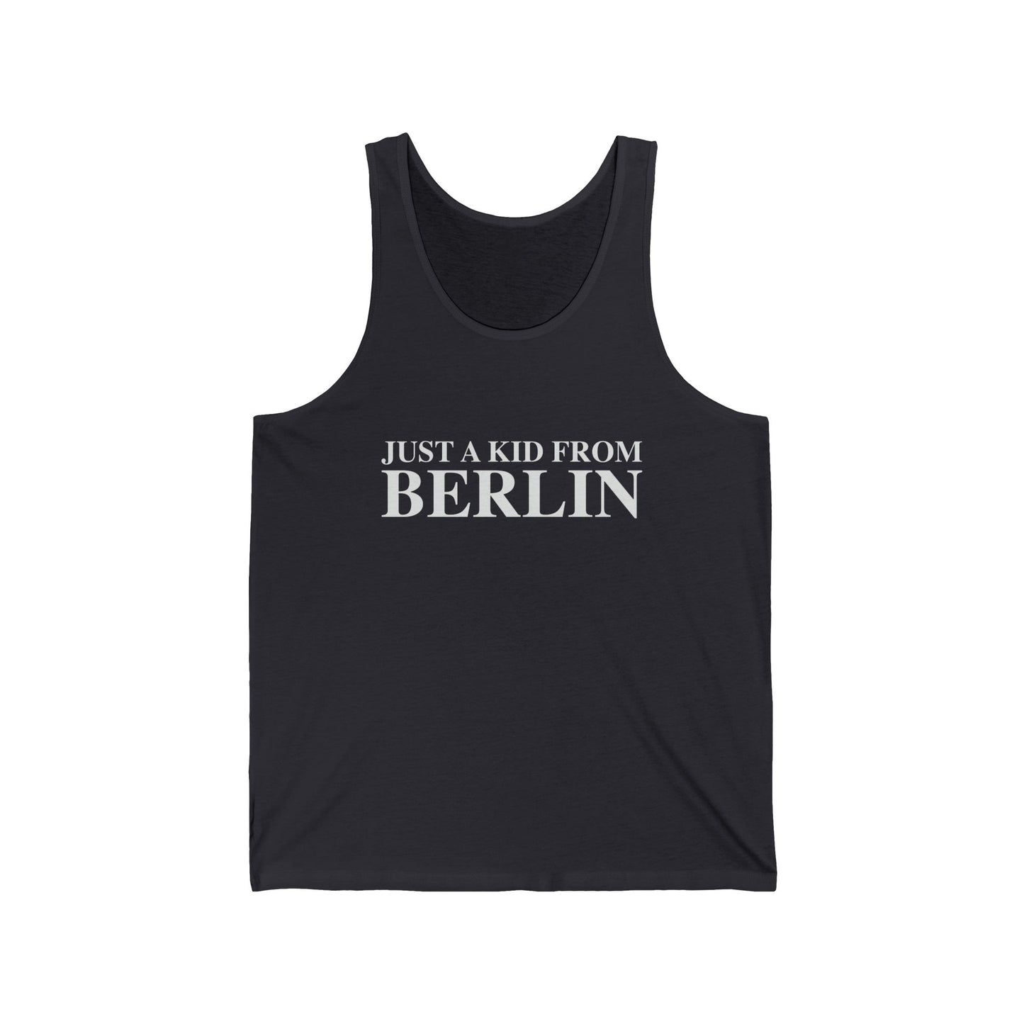 Just a kid from Berlin Unisex Jersey Tank Top