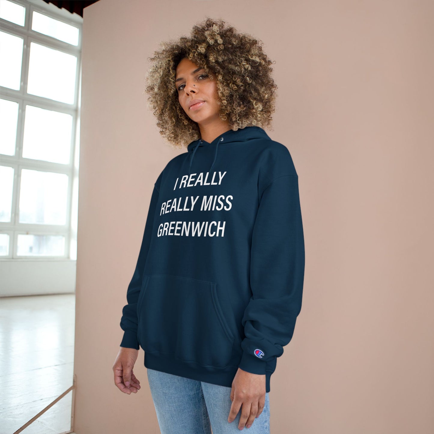 I Really Really Miss Greenwich Champion Hoodie