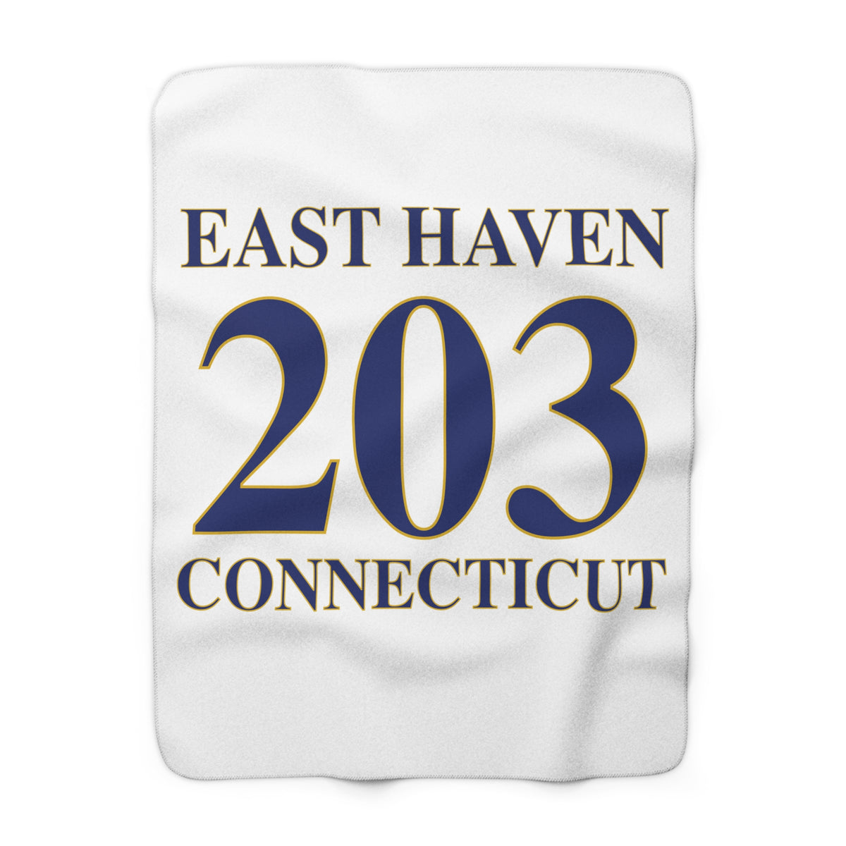 East Haven 203 Connecticut Sherpa Fleece Blanket