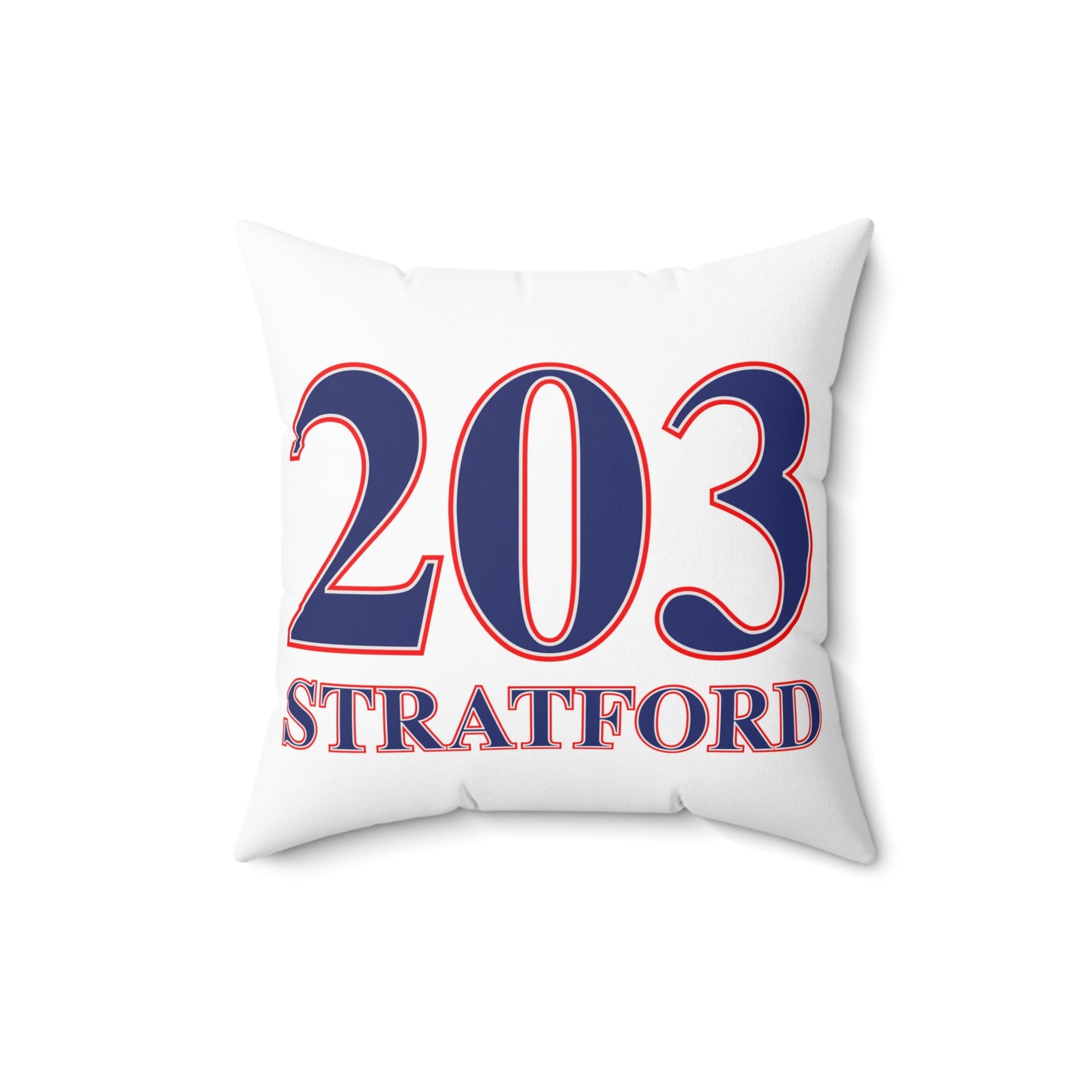 203 Stratford Red White & Blue Spun Polyester Square Pillow