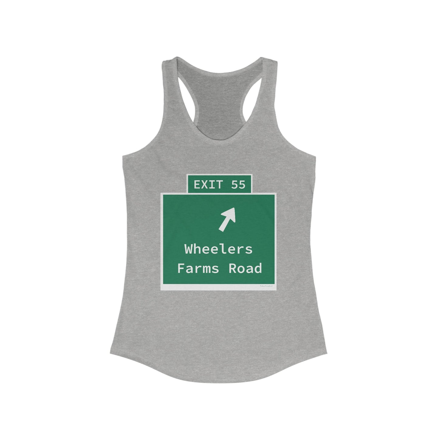 Vintage WCP Exit 55 Sign Women's Ideal Racerback Tank Top