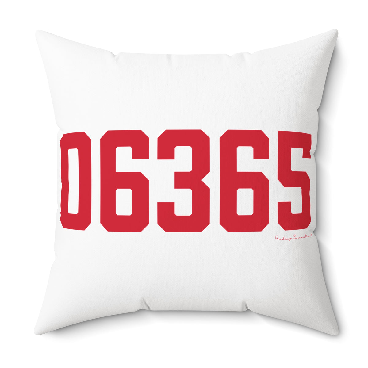 06365 Preston Connecticut Zip Code Spun Polyester Square Pillow