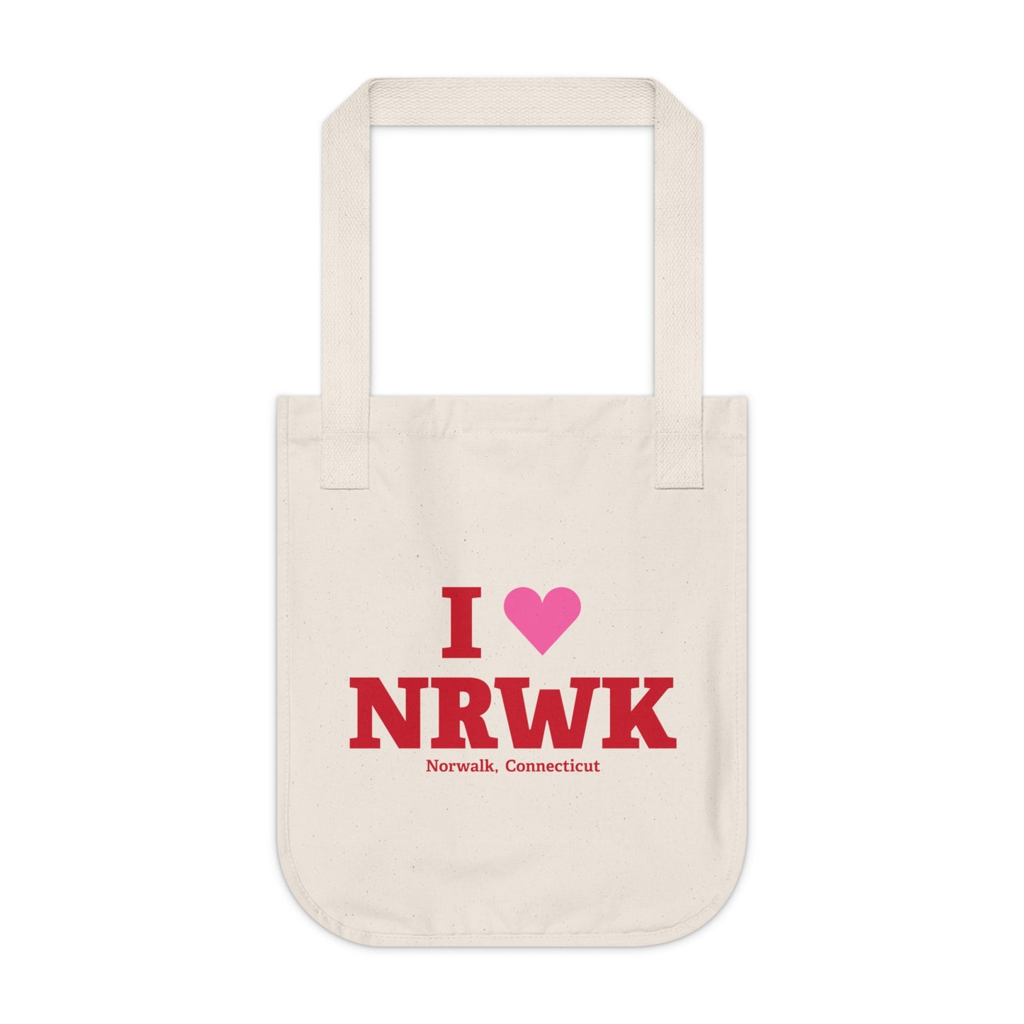 I Heart NRWK Organic Canvas Tote Bag