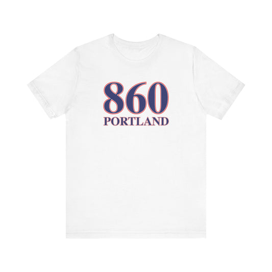860 Portland Red White & Blue Unisex Jersey Short Sleeve T-Shirt