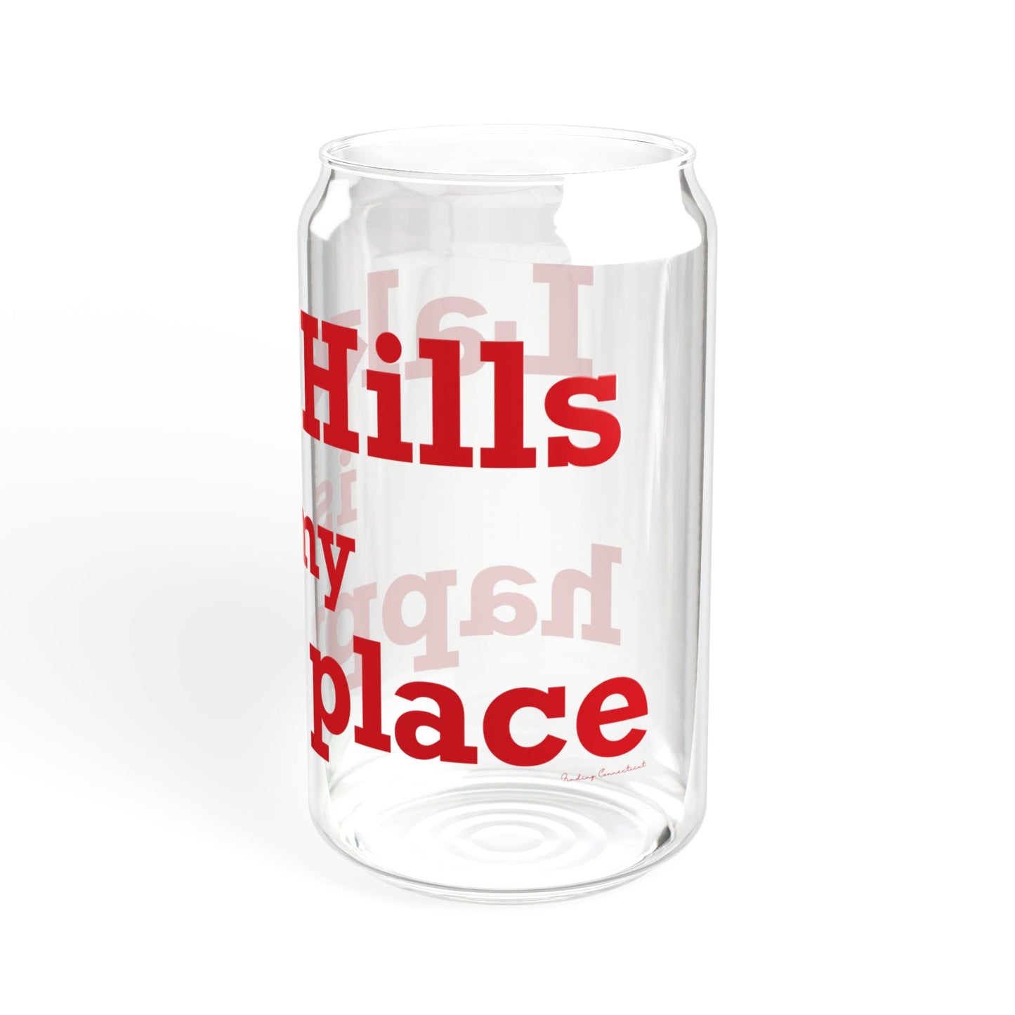 Lake Hills is My Happy Place Sipper Glass, 16oz
