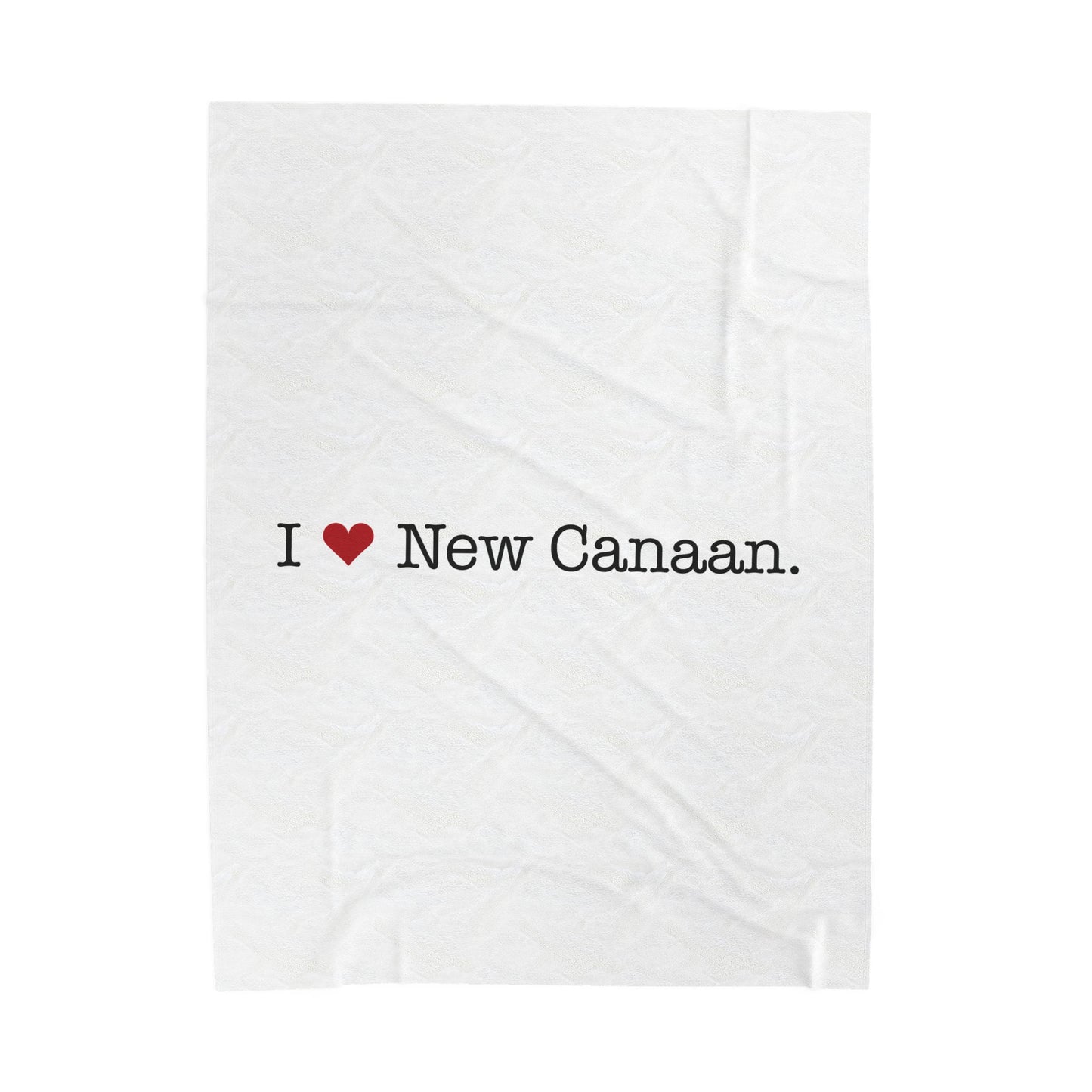 I Heart New Canaan. Velveteen Plush Blanket