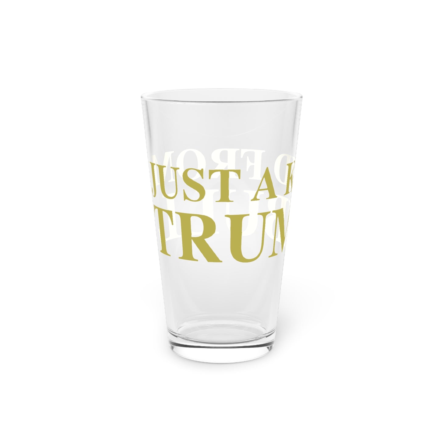 Just a kid from Trumbull Pint Glass, 16oz