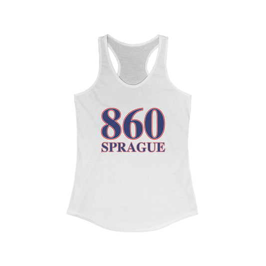 860 Sprague Red White & Blue Women's Ideal Racerback Tank Top