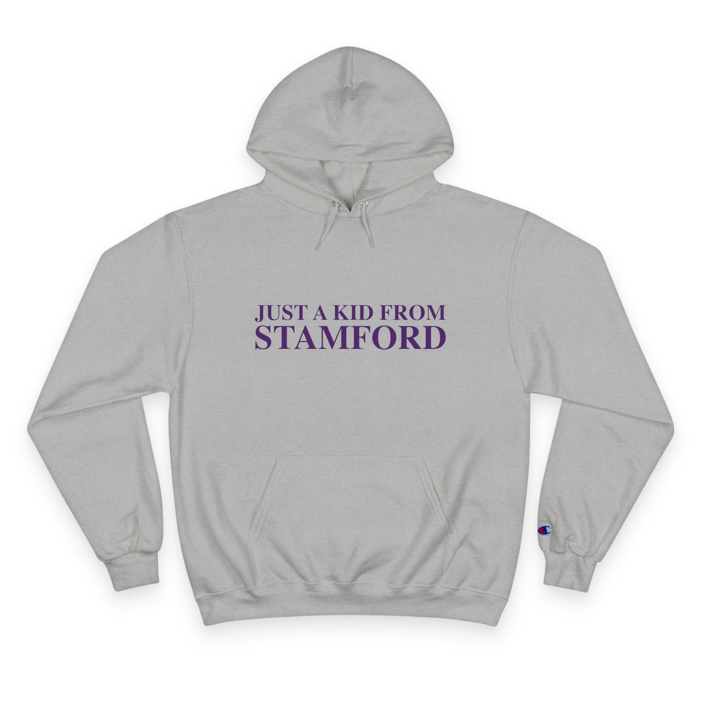 Just a kid from Stamford Champion Hoodie