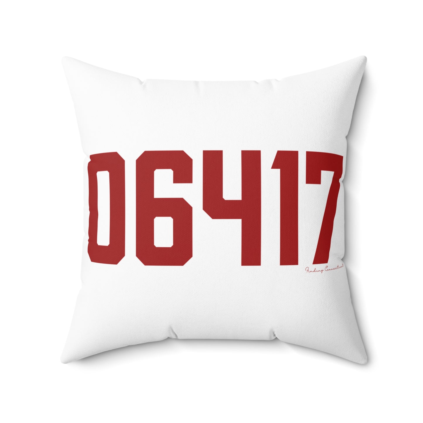 06417 Deep River Connecticut Zip Code Spun Polyester Square Pillow