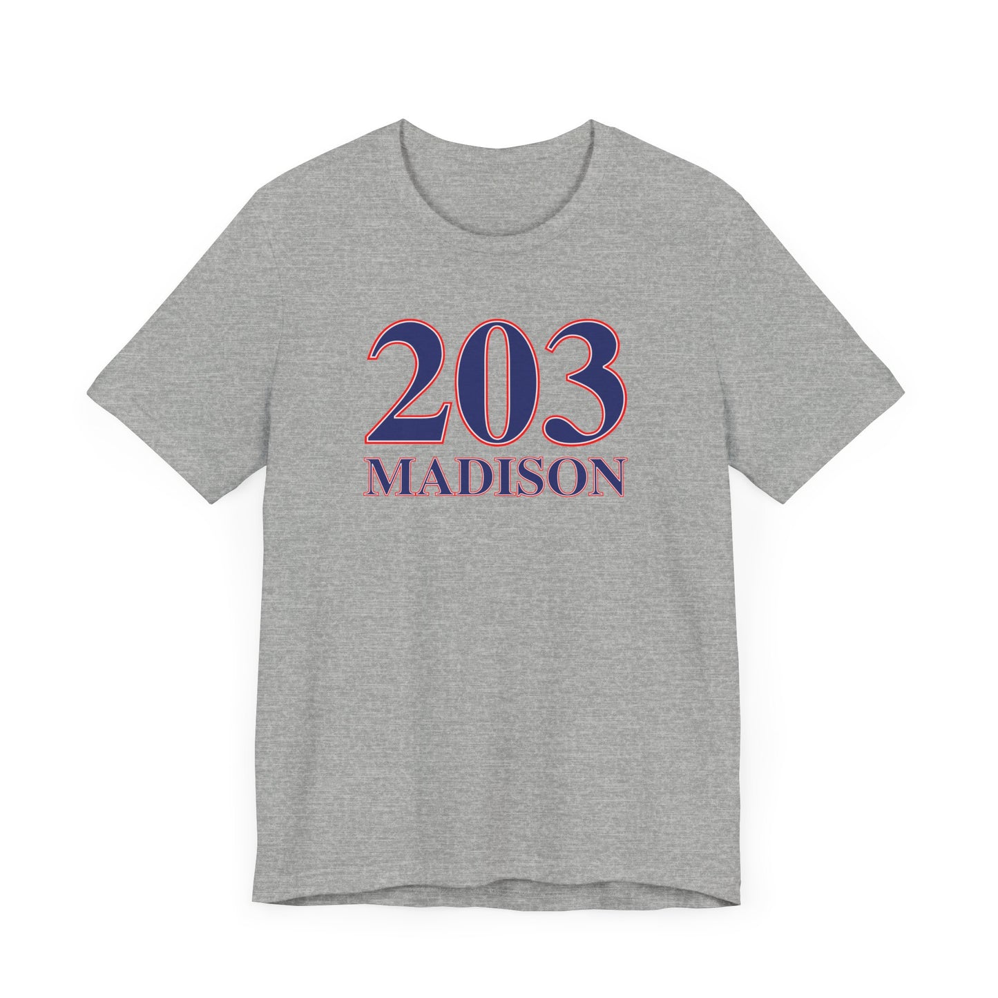 203 Madison Red White & Blue Unisex Jersey Short Sleeve T-Shirt