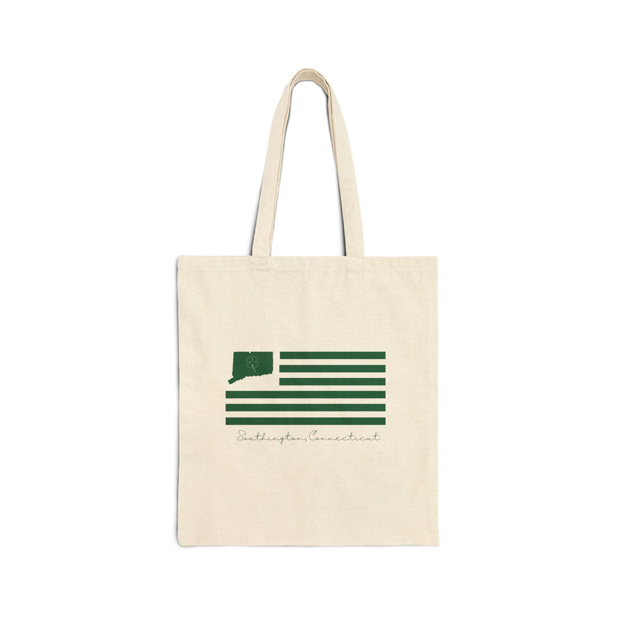 Southington Connecticut St. Patrick’s Day Flag Cotton Canvas Tote Bag