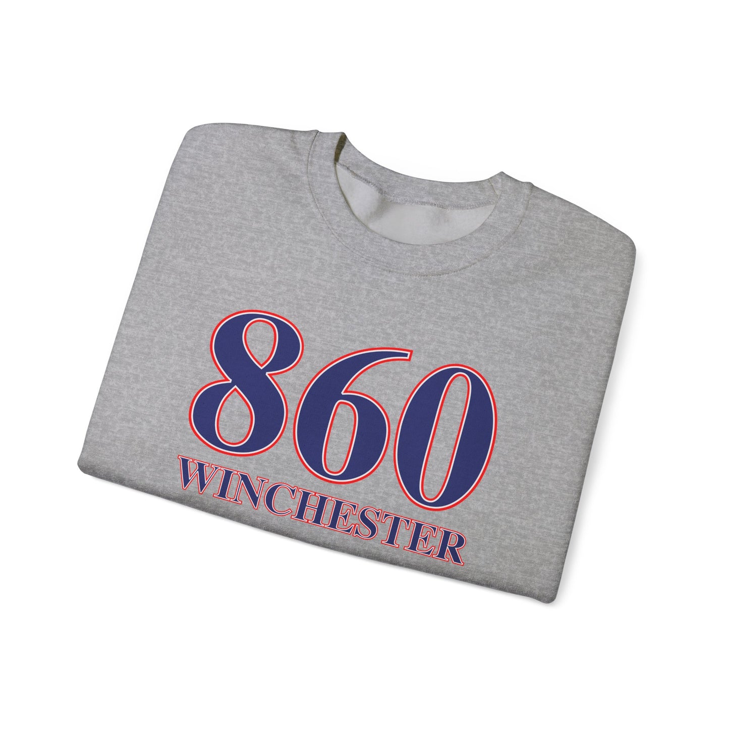 860 Wnchester Red White & Blue Unisex Heavy Blend™ Crewneck Sweatshirt